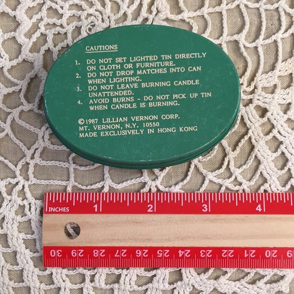 Vintage Christmas Puffy Stickers And Candle Tin NOS 1980s - Picture 7 of 17